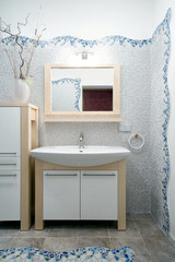 Fragment of a new bathroom