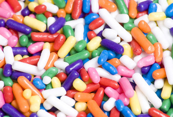 Close Up of Colorful Candy Toppings