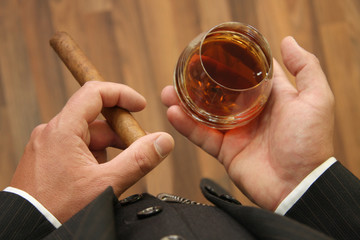 Business & Zigarre & Cognac