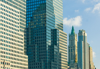 Fototapeta na wymiar drapacze chmur na Manhattanie, Nowy Jork, USA