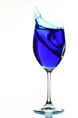 drink in glass splash