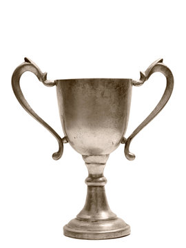 Victory Cup isolated over white background.