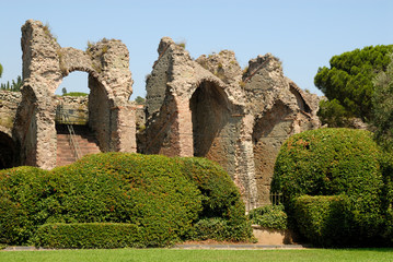 Ruin of a Roman arena in Frejus, southern France