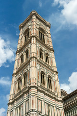Fototapeta na wymiar Giotto's Bell Tower of Florence Cathedral