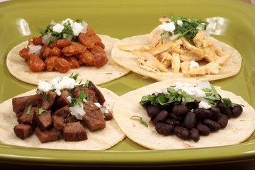 assorted mexican taquitos