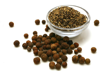 sweet pea and crushed black hot pepper