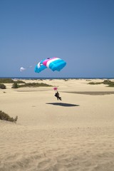 paraglider landing