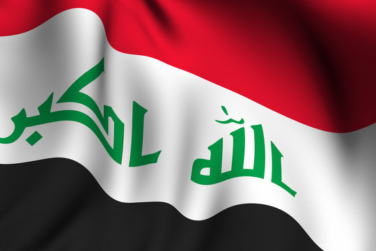 Rendered Iraqi Flag