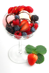 Ice Cream studio isolated on white beckground