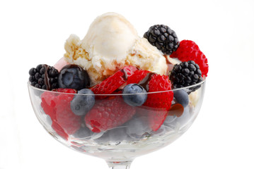 Ice cream studio isolated on white background