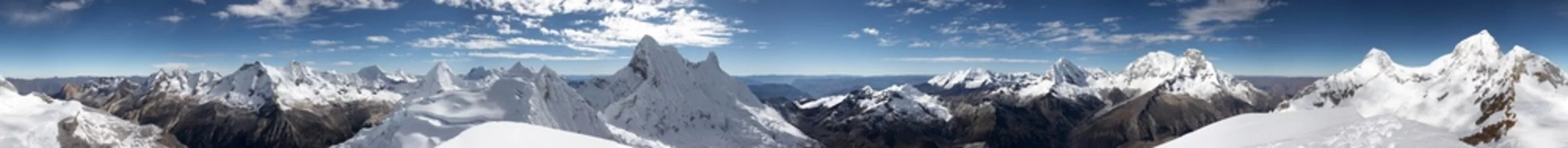 Crédence de cuisine en verre imprimé Panoramique Panorama du sommet à 360 degrés