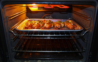 Big Prawns Baking Oven