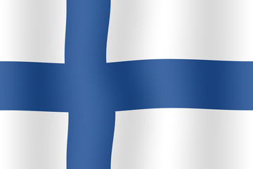 Obraz premium Drapeau de Finlande