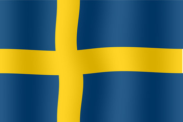 Obraz premium Drapeau de Suède