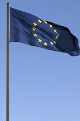 Europaflagge am Kieler Hafen