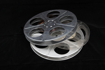 Obraz premium Close up view of film reels