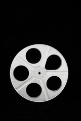 Close up view of film reels