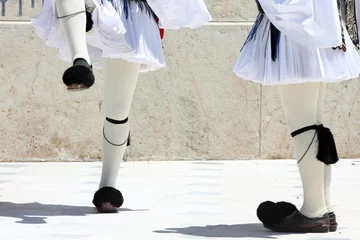 Foto op Canvas legs, ceremonial changing guard in Athens, Greece © Vladimir Mucibabic