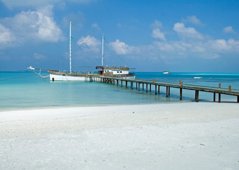 Obraz premium Wyspa Meeru, Malediwy