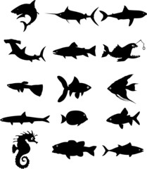 fish silhouette vector file
