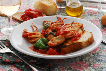 Moscardini in umido - Secondi di pesce del Veneto