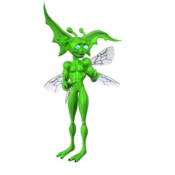 toon pixie frightend