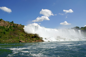 Niagara Falls on the United States of America border