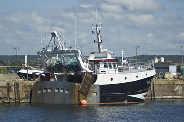 Naklejka premium Chalutier à quai