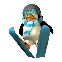 Pinguin - Skisprung