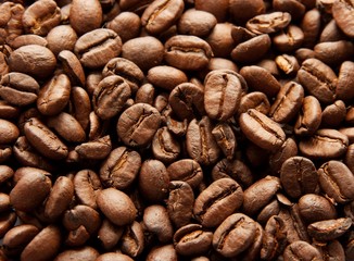 Coffee beans background