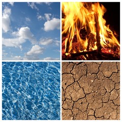 The Four Elements - Air, Fire, Water, Earth