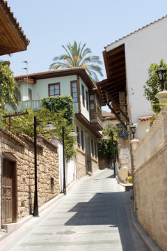 Traditional Aegean style houses in Turkey