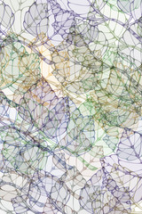 pattern with leaves