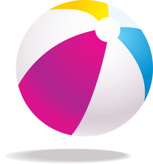 vector beach ball illustration