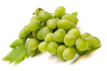 fresh grape on white background