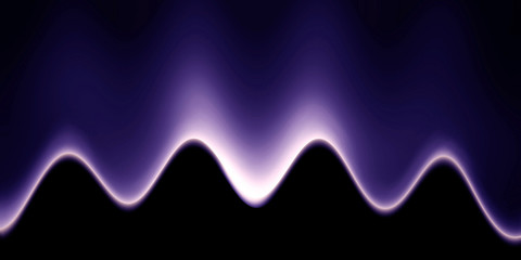abstract sound wave on a dark background