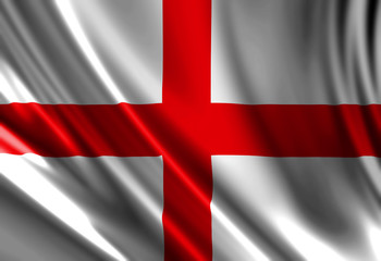 Obraz premium English flag waving in the wind