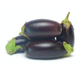 Eggplant Vegetable isolated on white