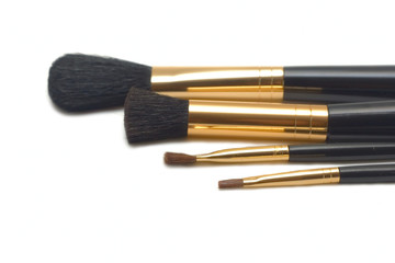 Fototapeta premium Make-up brushes isolated on white