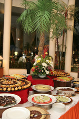 dessert in buffet dinner
