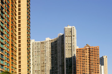 Fototapeta na wymiar Fancy apartment building, Hong Kong