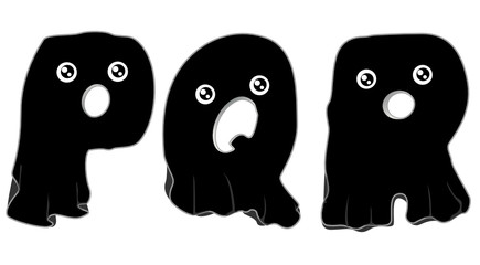 Black Ghost Alphabet