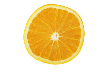 Cross section of a fresh orange