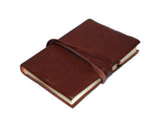 Leather journal: closed