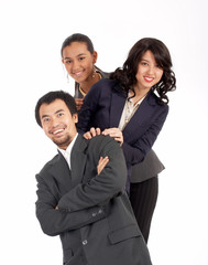 young successful businessteam - group of business people