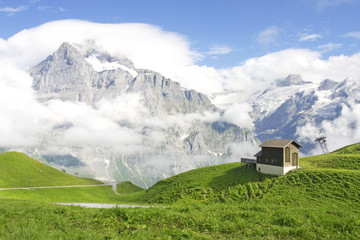 Fototapeta na wymiar Swiss Mountains. Jungfrau region, Switzerland
