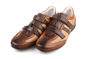 Men's shoes on a white background