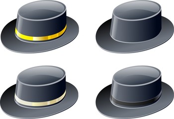 Four Black Hats