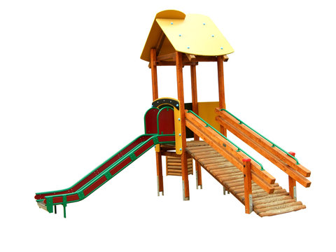 slide for children, isolated on white, with clipping path