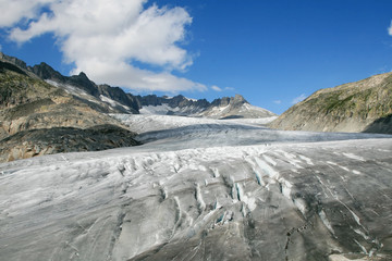Rhone glacier (View from Furka pass. Switzerland)